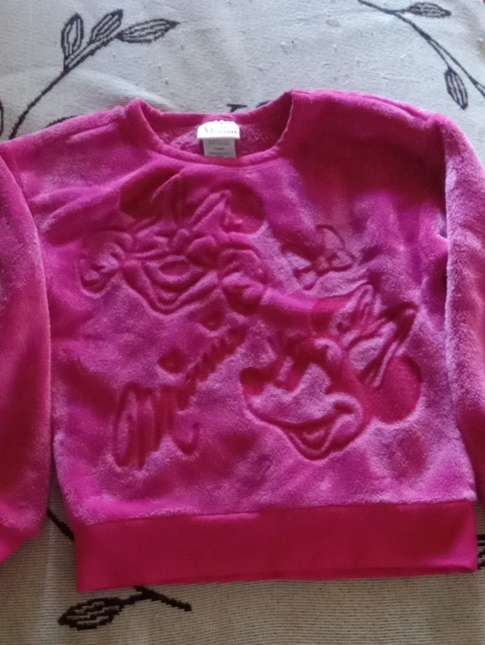 Children's Cozy Pink Plush Sweatshirt - Size 6-6x
